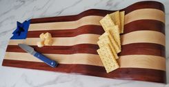 Waving American Flag Cutting Board/Serving Tray 3 small