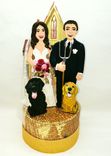 American Gothic Wedding Anniversary Cake Topper 6 small