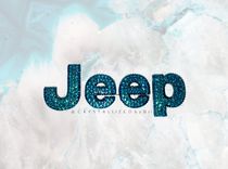 Jeep Crystallized Car Emblem Letters Bling Genuine European Crystals Bedazzled 2 small