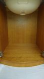 Custom African Anigre Curved Vanity With Solid Surface Sink And Counter Top 6 small