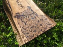 Woodburned Signs 2 small