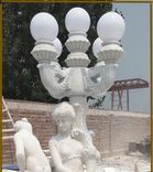 Maiden Statue Holding Candelobra Lamp 5 small