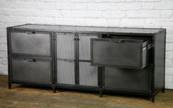 Industrial File Cabinet, Vintage Industrial File Drawers, Industrial Office Filing Cabinet, 6 small