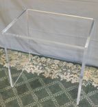 Acrylic Side / End Table - Slab Leg, Simple Design - Hand Crafted, Made To Order 4 small
