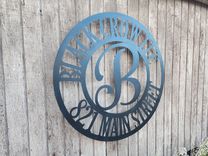 Personalized Steel Round Ranch Signs. Custom Home Signs. Custom Business Signs. 1 small
