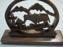 Buck In The Pines, Horse With Man Kneeling At Cross 4 small