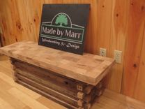 Square Tiled Wormy Chestnut Dining Set 5 small