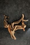 Triple Head Juniper Taxidermy Pedestal 3 small