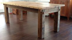 Hand Built Reclaimed Wood Table 2 small