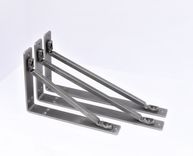 Wrought Iron Shelf Bracket Handcrafted Forged Heavy Duty. Kitchen Shelving. Wall Corbel. 2 small