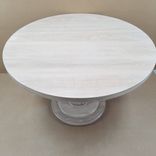 White Oak Dining Table With Cannonball Post 2 small