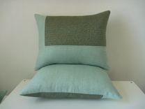 Blue Texture Designer Decorative Pillow 1 small