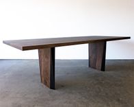 Banks Walnut + Steel Dining Table 2 small