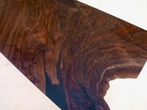 Walnut Coffee Table With Steel Base 5 small