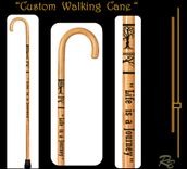 Cane, Walking Cane, Custom, Personalized, Hand Painted, Wood Burned 3 small