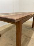 Single River Epoxy Dining Table With Wooden Legs 30" X 60" 3 small