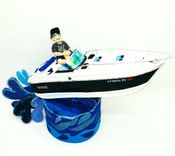 Nautical Birthday Personalized Cake Topper, Boating Cake Toppers 5 small