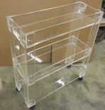 Lucite/Acrylic Bar Cart -Drink Cart - Hand Crafted , Made To Order 6 small