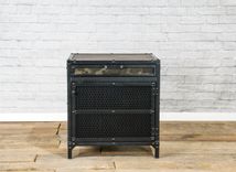 Industrial-Style Nightstand, Printer Stand,  Reclaimed Wood, End Table. 2 small
