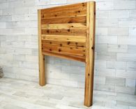 Reclaimed Cedar Horizon Headboard With Posts 5 small