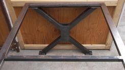 Urban Industrial Farmhouse Table Base; Modern Metal Table Legs 5 small