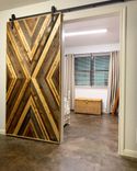 Patterned Reclaimed Sliding Barn Door 1 small