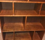 Custom Made Solid Cherry Bookcase Or Room Divider Or Entertainment Center With Open Or Enclosed Back 3 small