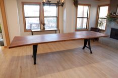 Live Edge Walnut Dining Table 4 small