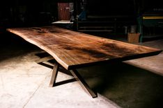 4x12ft Walnut Live Edge Dining Table/Conference Table 4 small