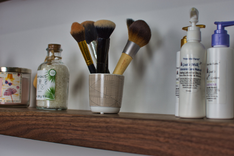 Vanity Shelves, Makeup Shelf, Floating Vanity Shelf, Bathroom Vanity Shelf, Floating Makeup Shelf 2 small