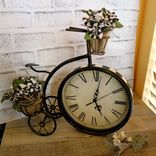 Courtly Clock Black And White Checked Large Mantle Clock Hand Painted Whimsy Decor 6 small