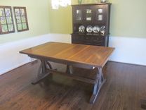 Dutch Pullout Extension Table On Trestle Base 1 small