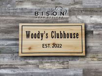 You Design. Natural Cedar Signs. Routed Text 5 small