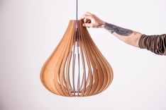 Wooden Lamp Shade,Hanging Lamp Shade,Decorative Lamp Shade 2 small