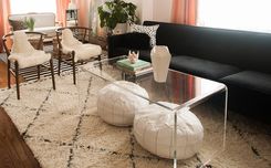 Acrylic Waterfall Edge Coffee Table - Hand Crafted, Made To Order: Custom Sizing Never A Problem 1 small