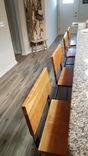 Solid Cherry And Steel Bar Stool 2 small