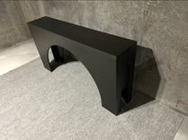 Modern White Rectangular Arched Console Table 6 small