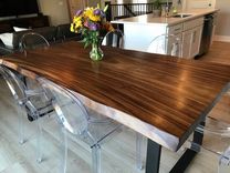 Modern Live Edge Dining Table, Rustic Live Edge Table 3 small