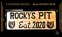 Wood Signs, Custom, Sign, Establised Sign 1 small