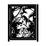 Artistic Steel Gate - Jungle Decorative Garden Gate - Steel Panel Art - Handmade 3 small