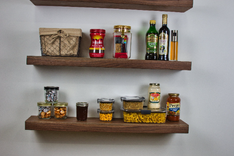 Pantry Shelves, Wood Pantry Shelf, Floating Pantry Shelf, Kitchen Pantry Shelf, Pantry Storage Shelf 1 small