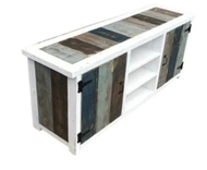 Rustic / Boho / Beach / Cottage / Coastal  / Reclaimed Wood Media Stand /Tv / Entertainment Stand 1 small