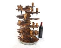Wine Bottle Stopper Display - Korasi - Made From Retired Napa Wine Barrels 1 small