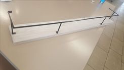 Country Style Floating Shelf With Metal Rail 5 small