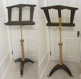 Music Stand In Walnut,Ash And Brass 3 small
