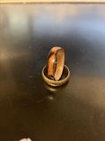 Burnt Wood Steam Bentwood Cathedral Or Straight Grain Maple Ring 6 small