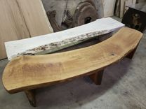 Cherry Live Edge Bench Maple Live Edge Bench 2 small