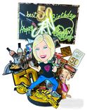Funny 40th Birthday Custom Cake Topper For Woman 50, 60th , 50 & Fabulous Small Topper 1 small