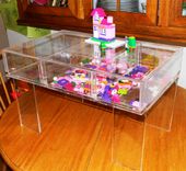 Acrylic Craft/Lego Table - Floor Size Model For Young Kids - Hand Crafted, Custom Made 1 small