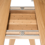 Extendable Dining Table, Round Extension Table With Leaf In Solid Oak, Round To Oval 5 small